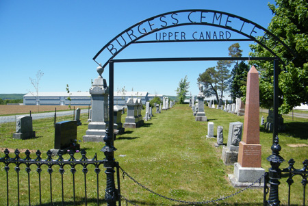 Burgess Cemetery in Upper Canard, Nova Scotia